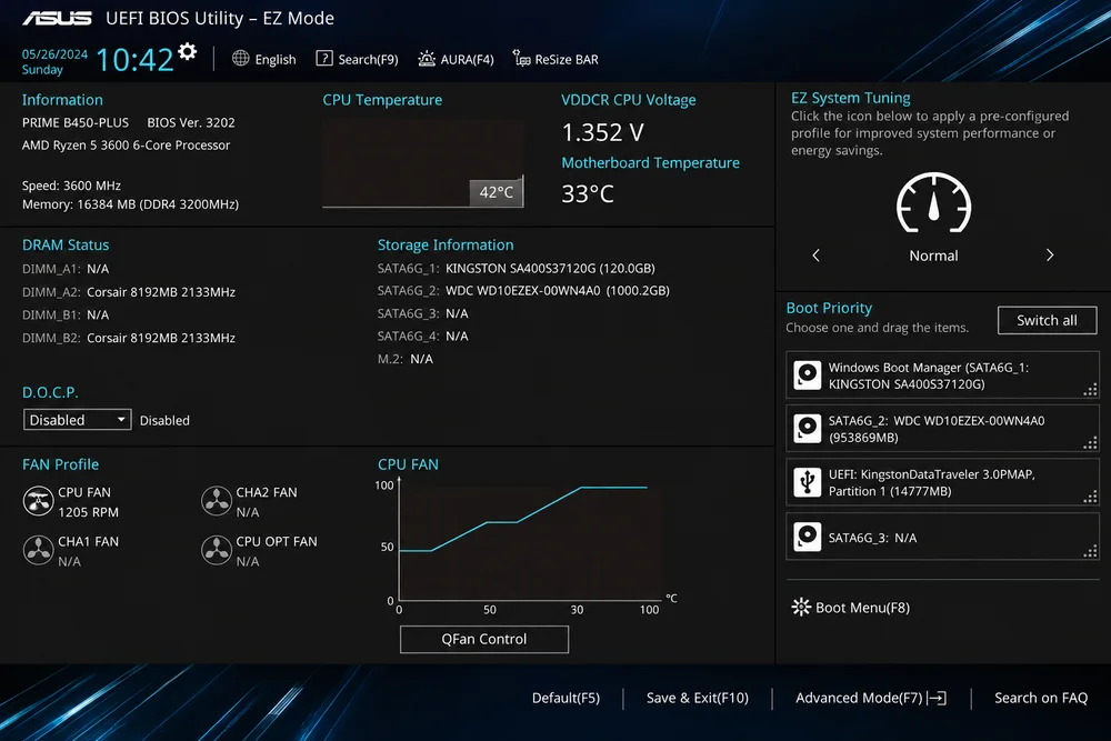 Вход в BIOS UEFI при включении компьютера